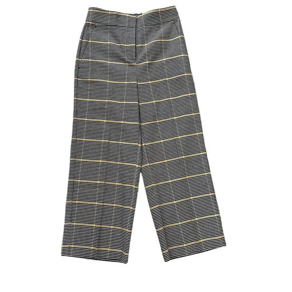 NWT Ann Taylor Women's 00P Plaid High-Rise The Slim Wide Leg Multicolor Pants - Picture 1 of 5